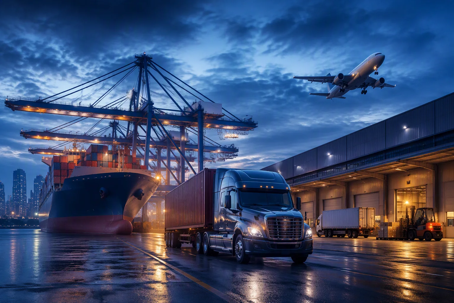 Logistics scene